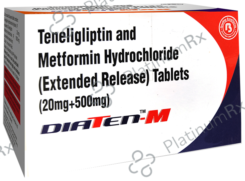 Diaten M 500mg/20mg Tablet