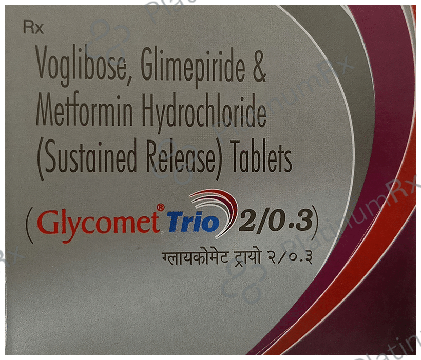 Glycomet Trio 2/500/0.3mg Tablet SR 10s