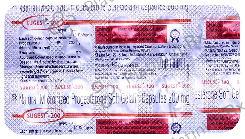 Sugest 200 Soft Gelatin Capsule