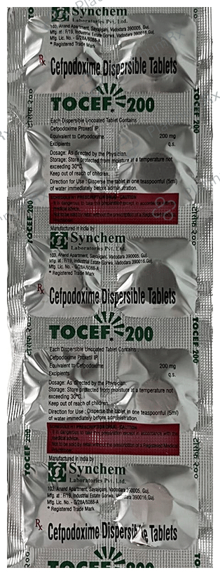 Tocef 200mg Tablet