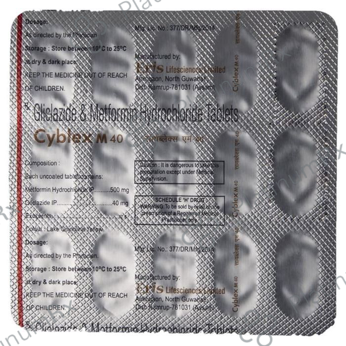 Cyblex M 40/500mg Tablet 15s