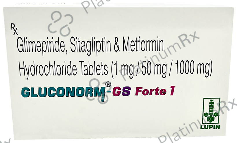 Gluconorm GS Forte 1/1000/50mg Tablet 10s