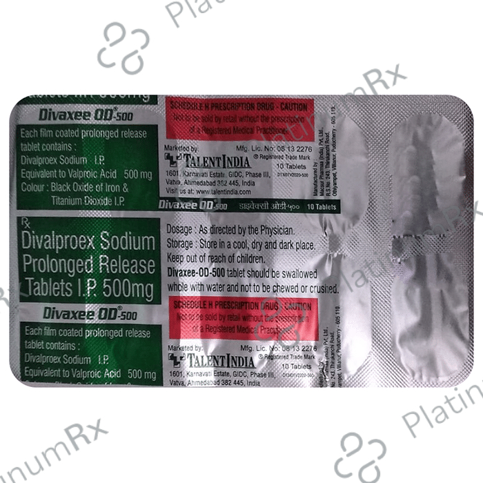Divaxee OD 500 Tablet PR