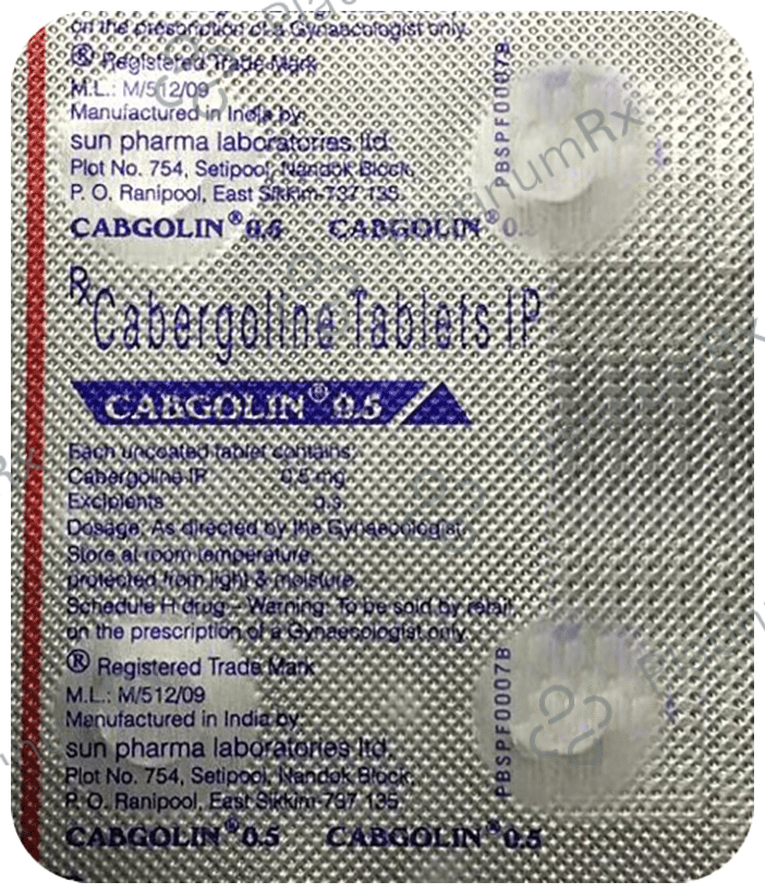 Cabgolin 0.5mg Tablet 4s
