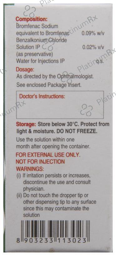 Bromvue 0.09% Eye Drops 5ml