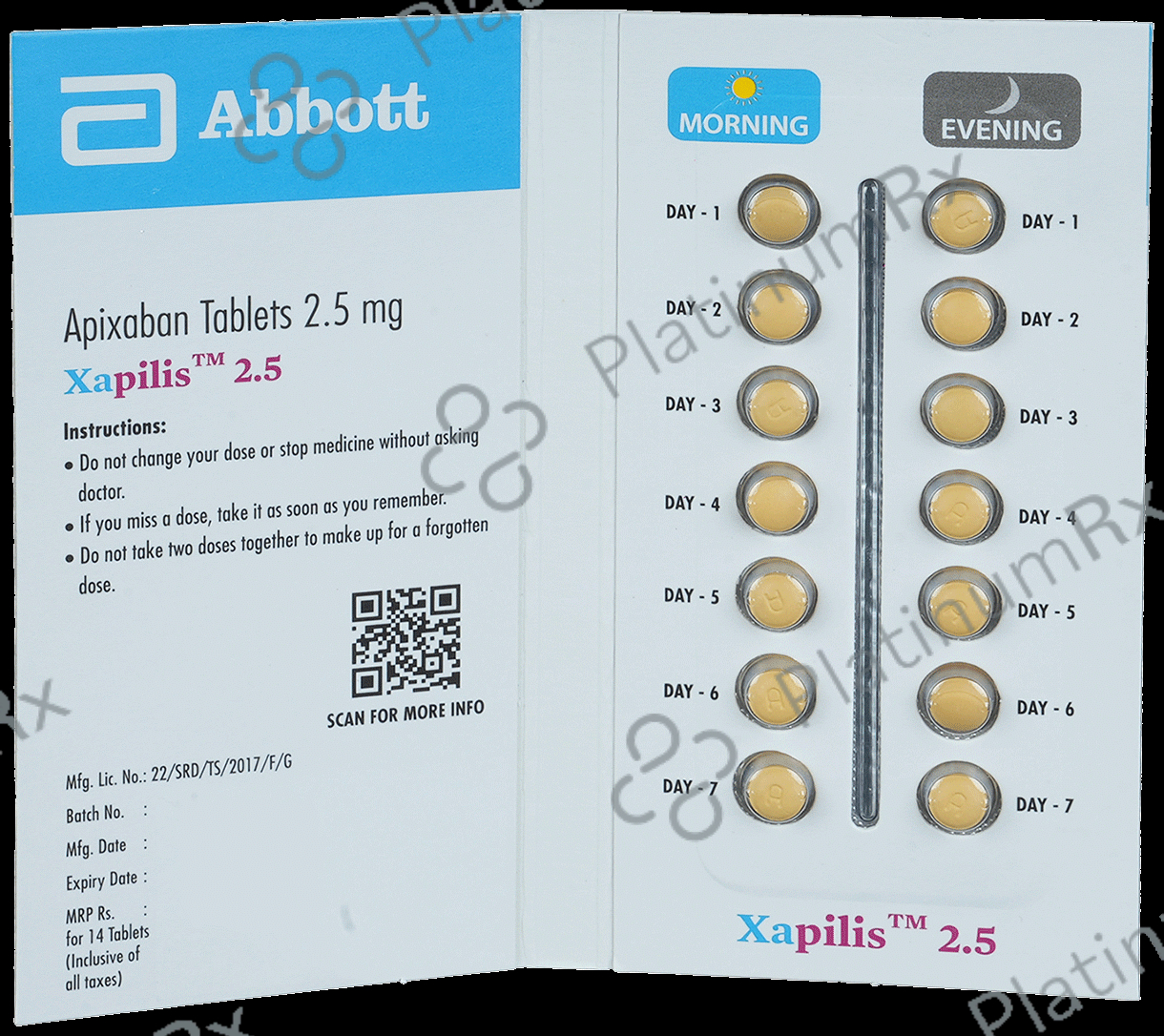Xapilis 2.5 Tablet 14 tablets