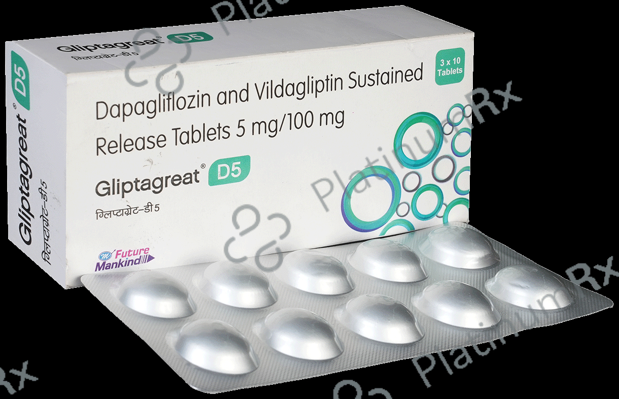 Gliptagreat D 5/100mg Tab SR 10s