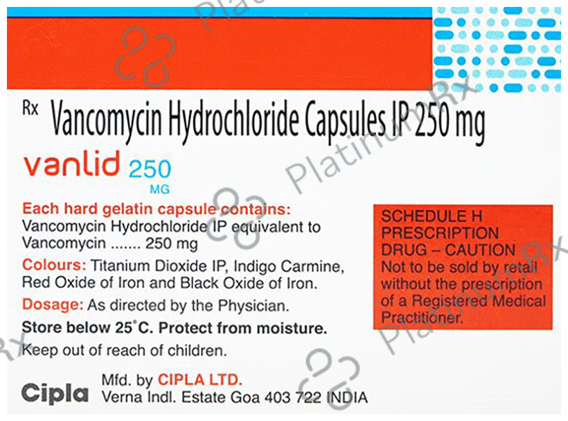 Vanlid 250mg Capsule 10s