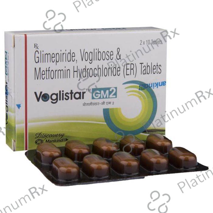 Voglistar GM2 Tablet ER 10 Tablet ER