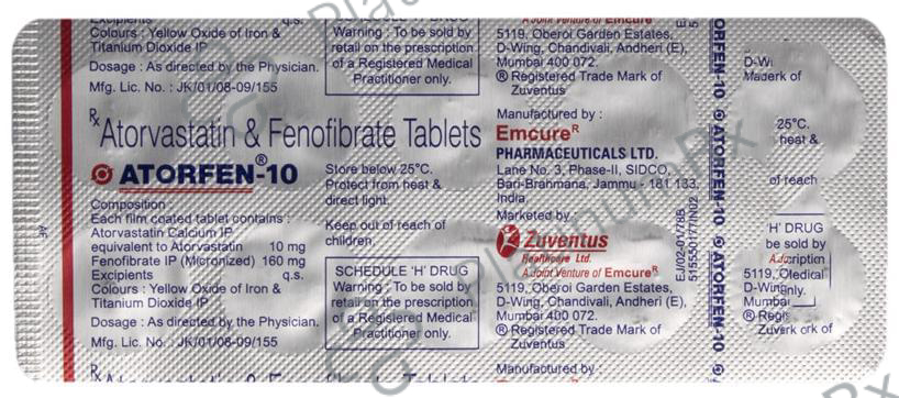 Atorfen 10 Tablet