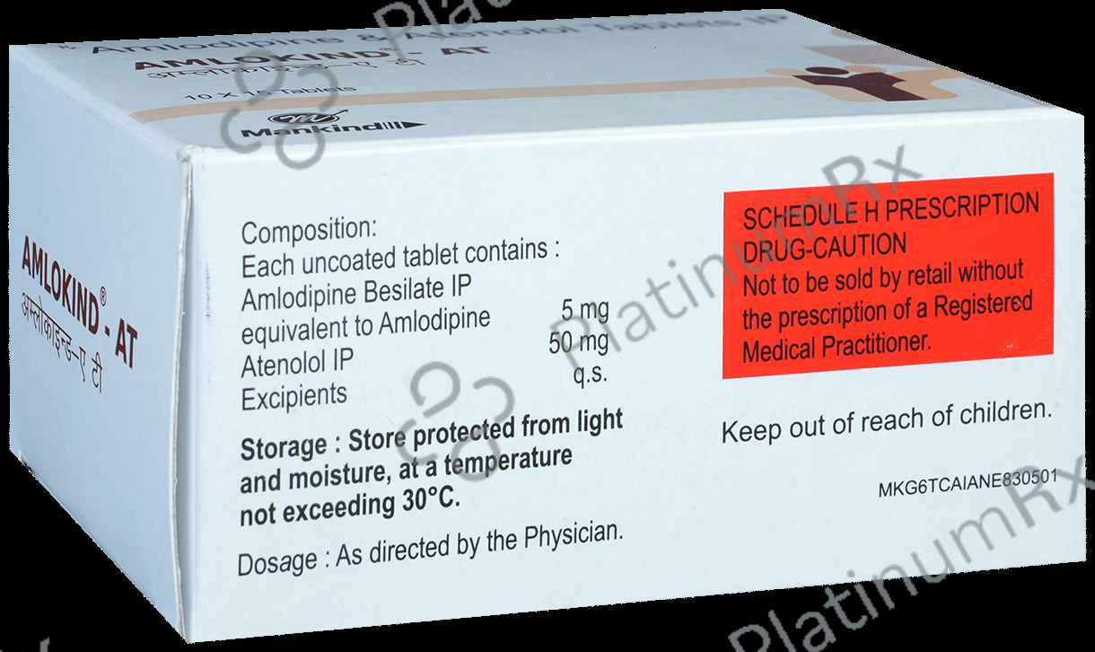 Amlokind AT 5/50mg Tablet 15s
