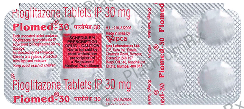 Piomed 30mg Tablet 10s