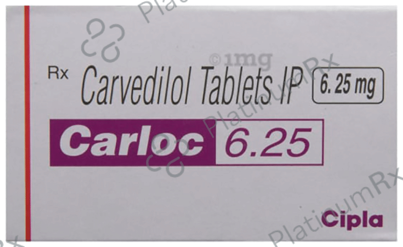 Carloc 6.25mg Tablet 15s