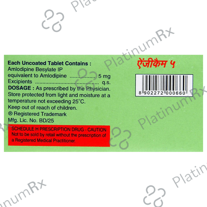 Angicam 5mg Tablet 15s