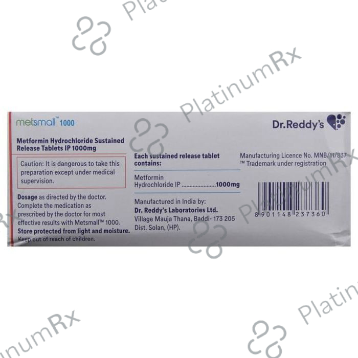 Metsmall 1000 Tablet SR 14 tablets