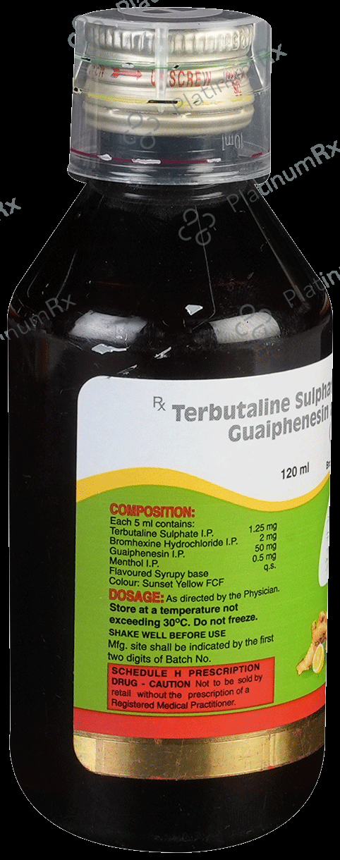 Ascoril Plus Ginger Lemon Expectorant 120ml