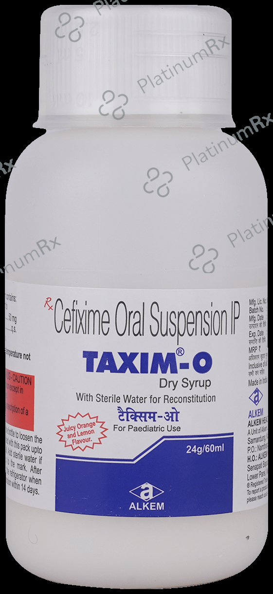 Taxim O 50mg Juicy Orange and Lemon Dry Syrup 60ml