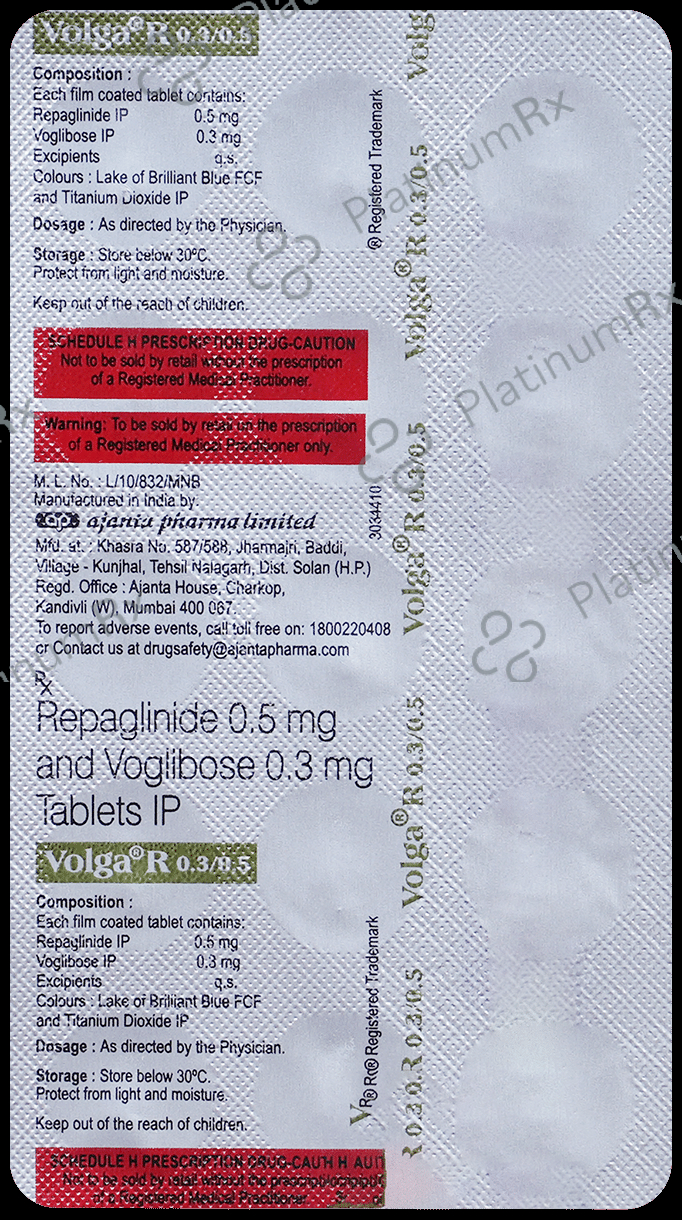 Volga R 0.5mg/0.3mg Tablet 15 Tablet