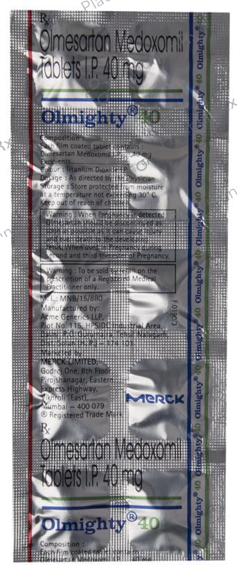 Olmighty 40mg Tablet 10s