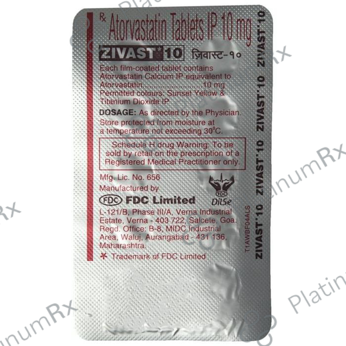Zivast 10mg Tablet 10s