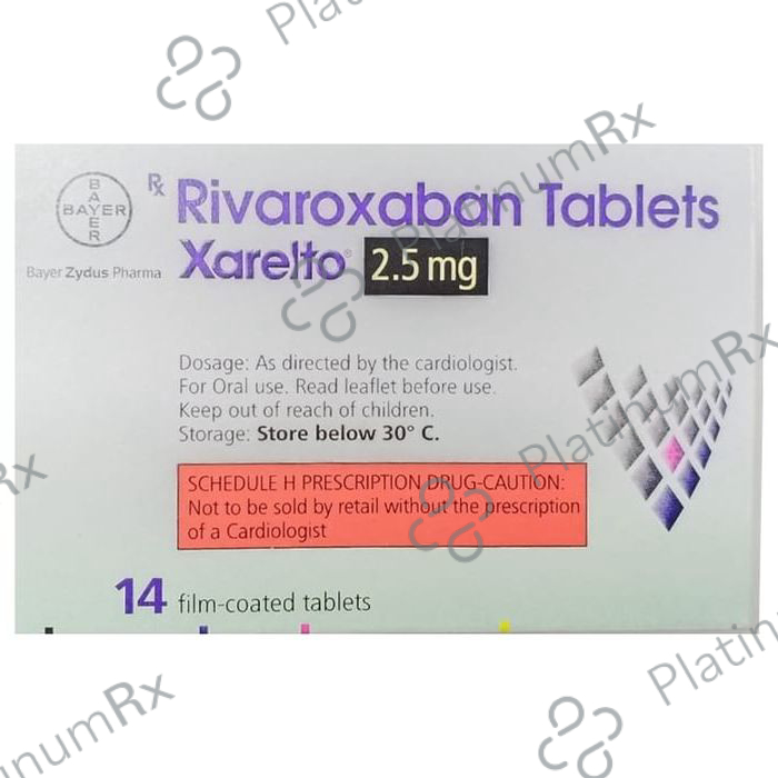 Xarelto 2.5mg Tablet 14s