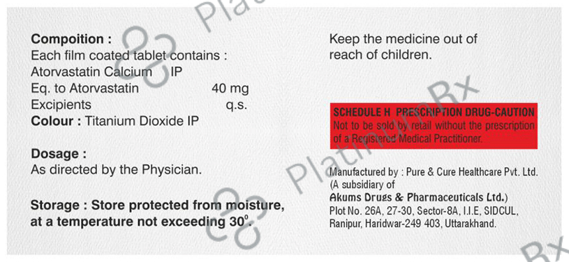 Atorfib 40mg Tablet