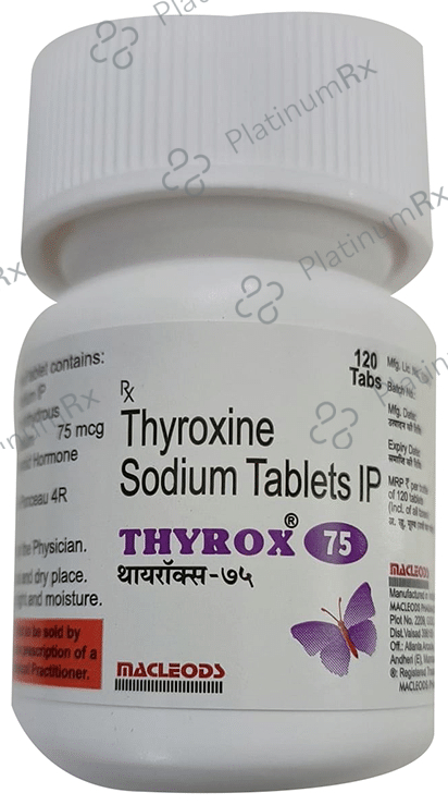 Thyrox 75mcg Tablet 120s