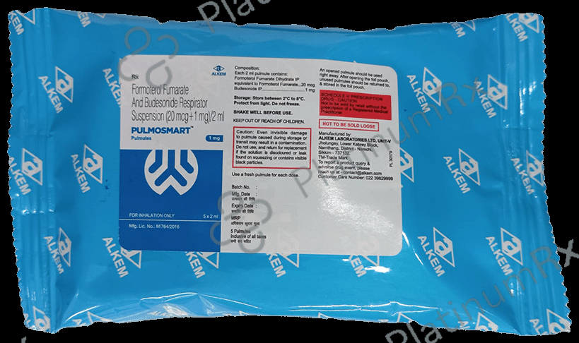 Pulmosmart Pulmules 1mg/20mcg Inhalation 5ml