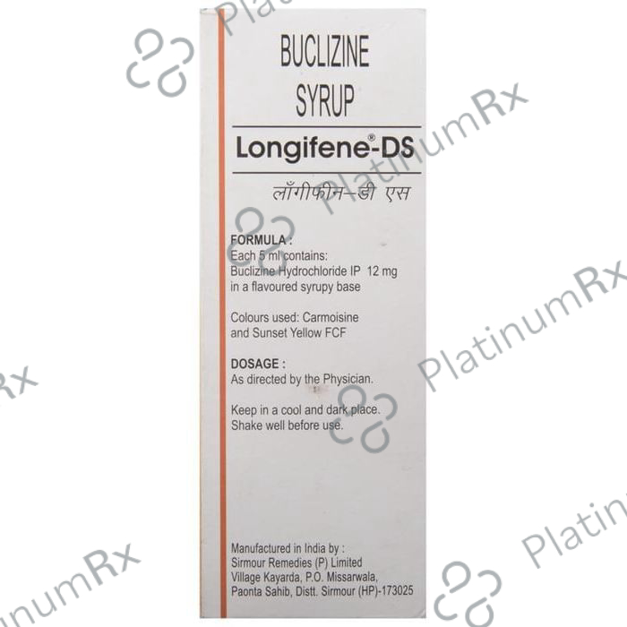 Longifene DS 12mg Syrup 200ml