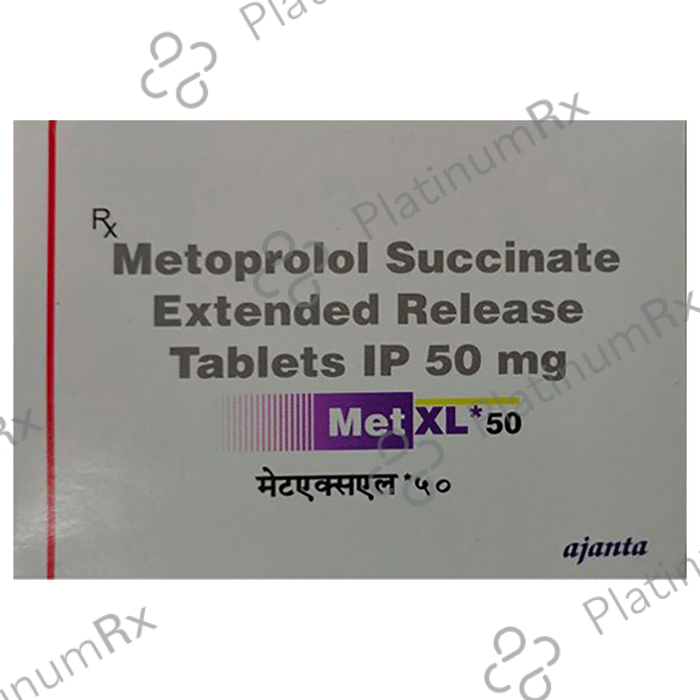 Met XL 50mg Tablet ER 20s