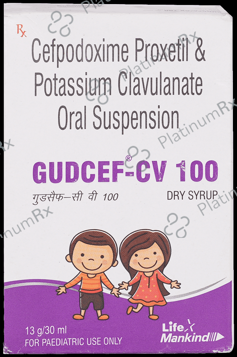 Gudcef CV 100/63.5mg Oral Suspension 30ml