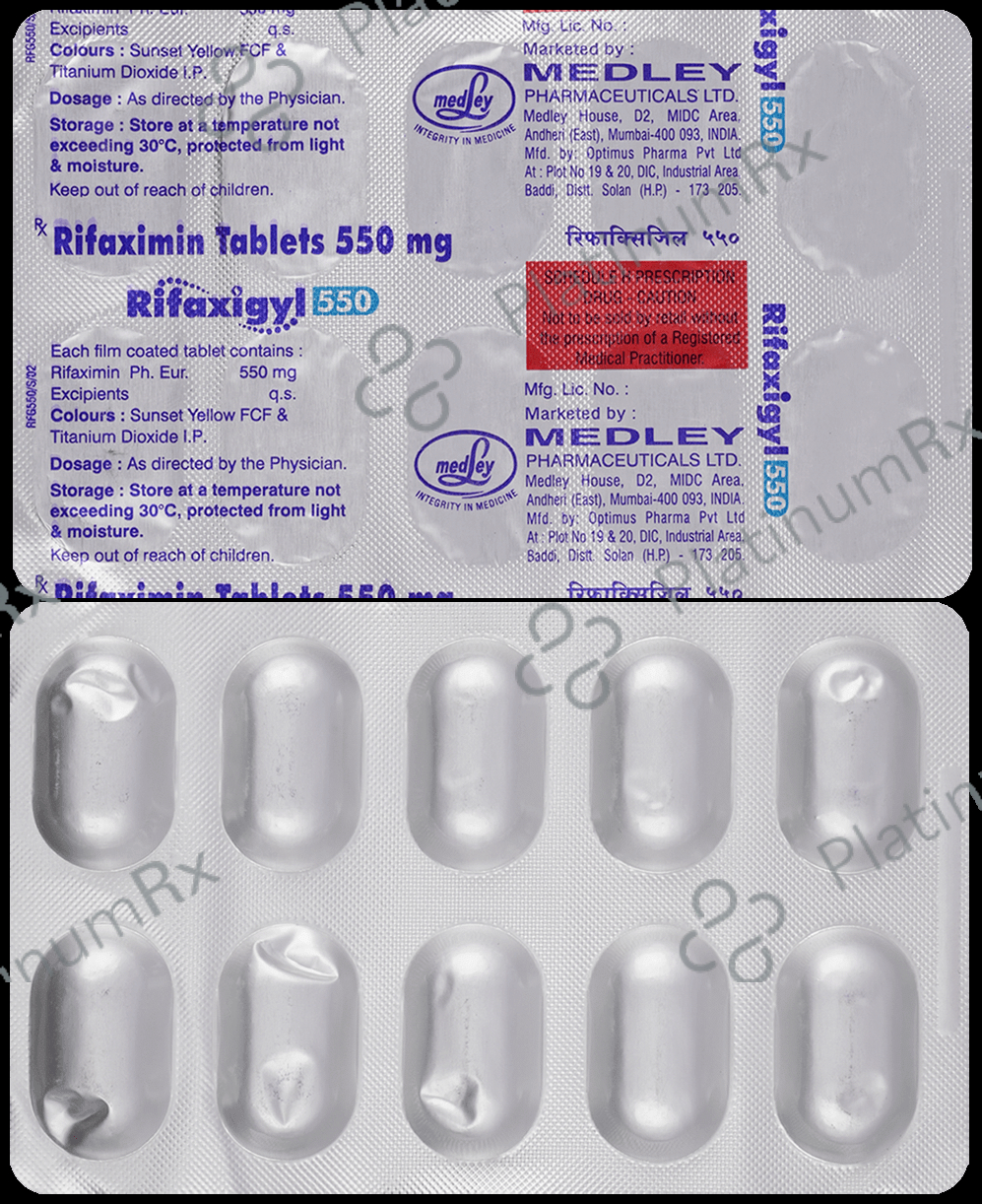 Rifaxigyl 550mg Tablet
