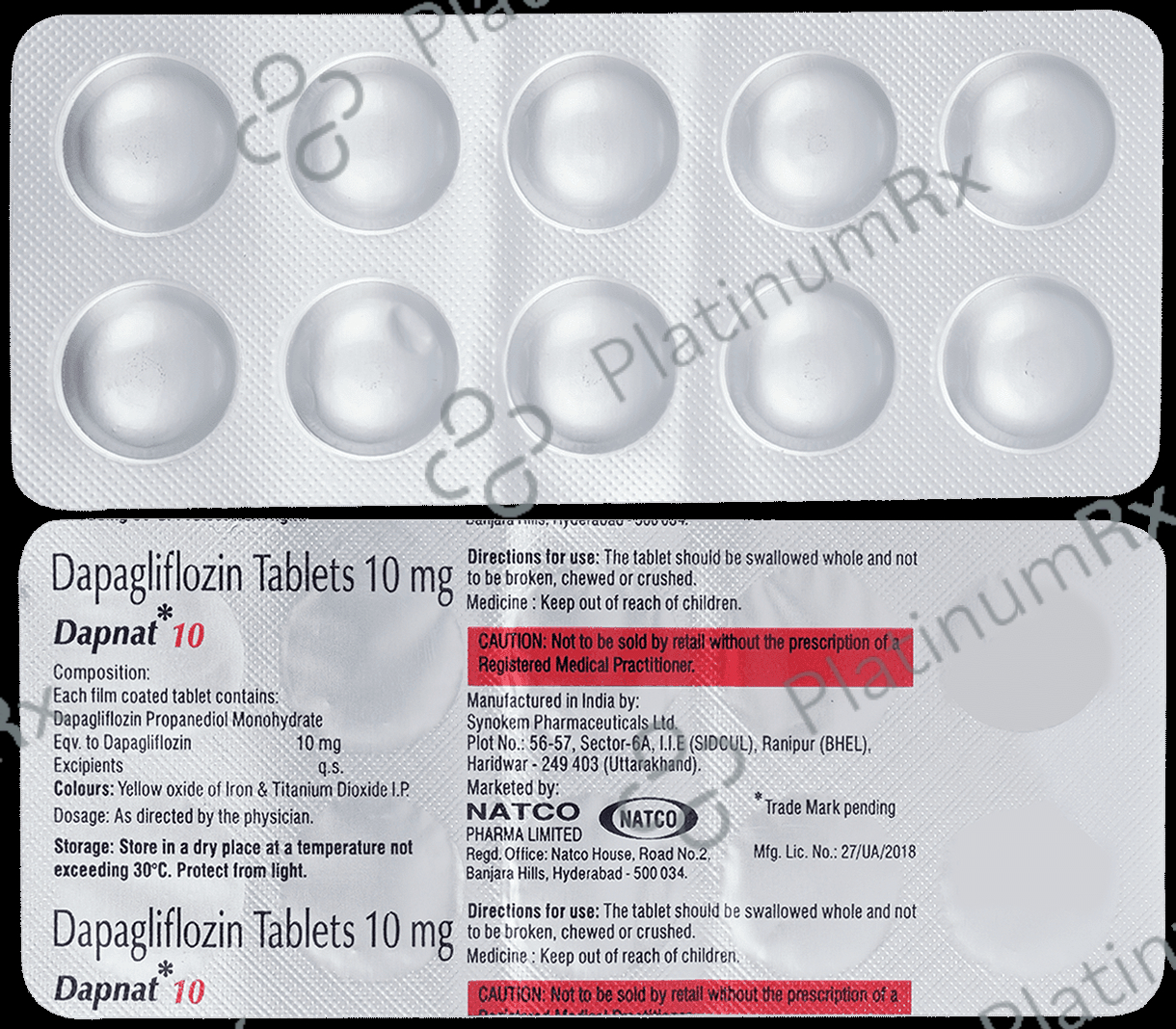 Dapnat 10mg Tablet 10s