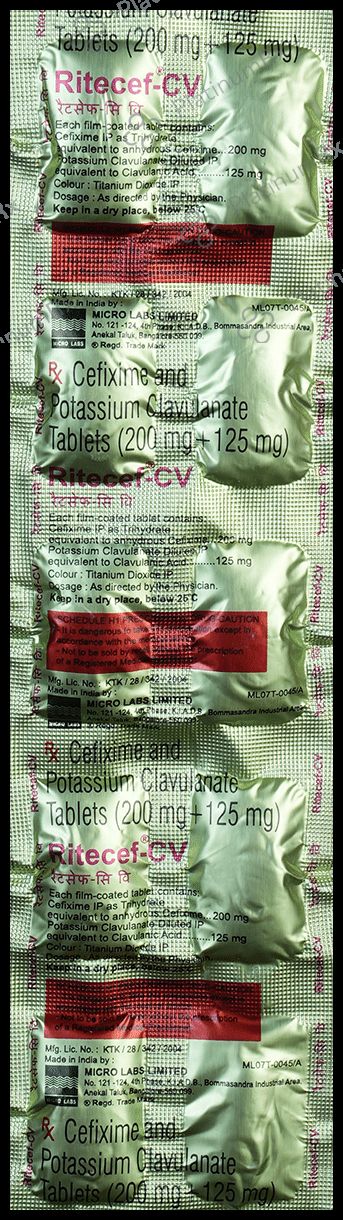Ritecef CV 200/125mg Tablet 10s