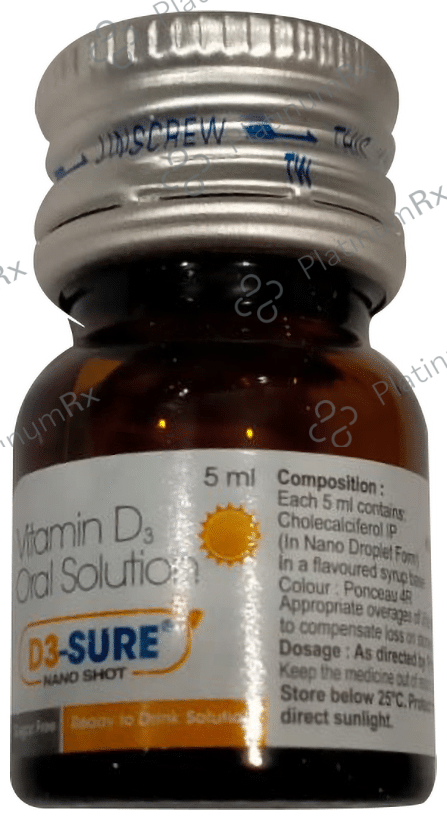 D3 Sure Nano Shot Oral Solution 5ml
