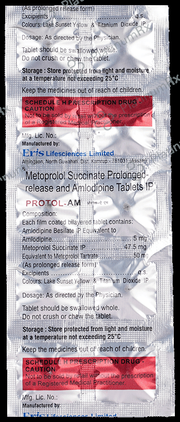 Protol AM 5/50mg Tablet PR 10s