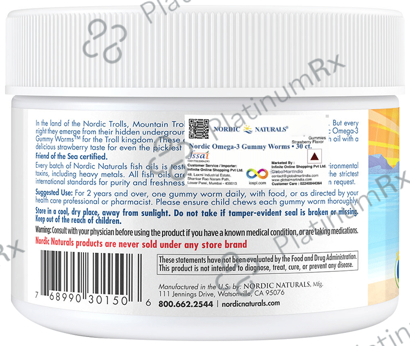 Nordic Naturals Nordic Omega-3 Worms Gummy
