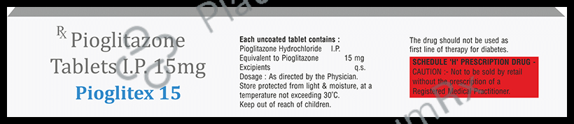 Pioglitex 15mg Tablet