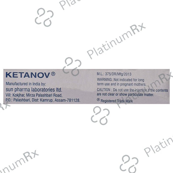 Ketanov 30mg Injection 1ml