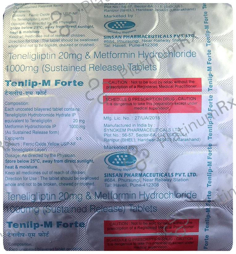 Tenlip-M Forte Tablet SR 15 Tablet SR