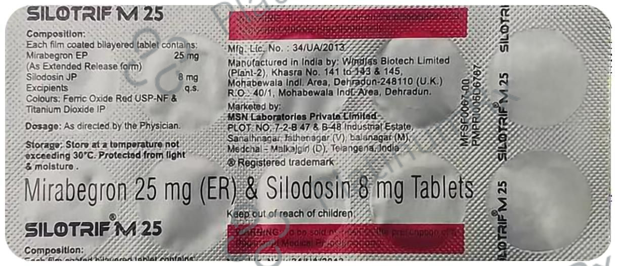 Silotrif M 25/8mg Tablet 10s