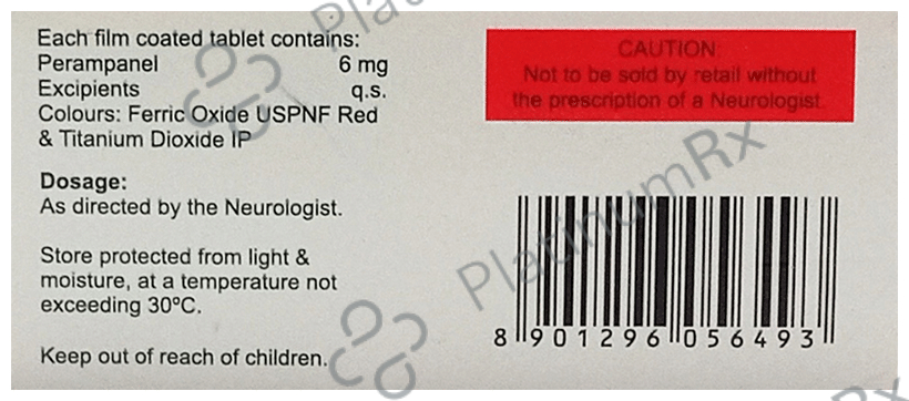 Ampanel 6mg Tablet 10s