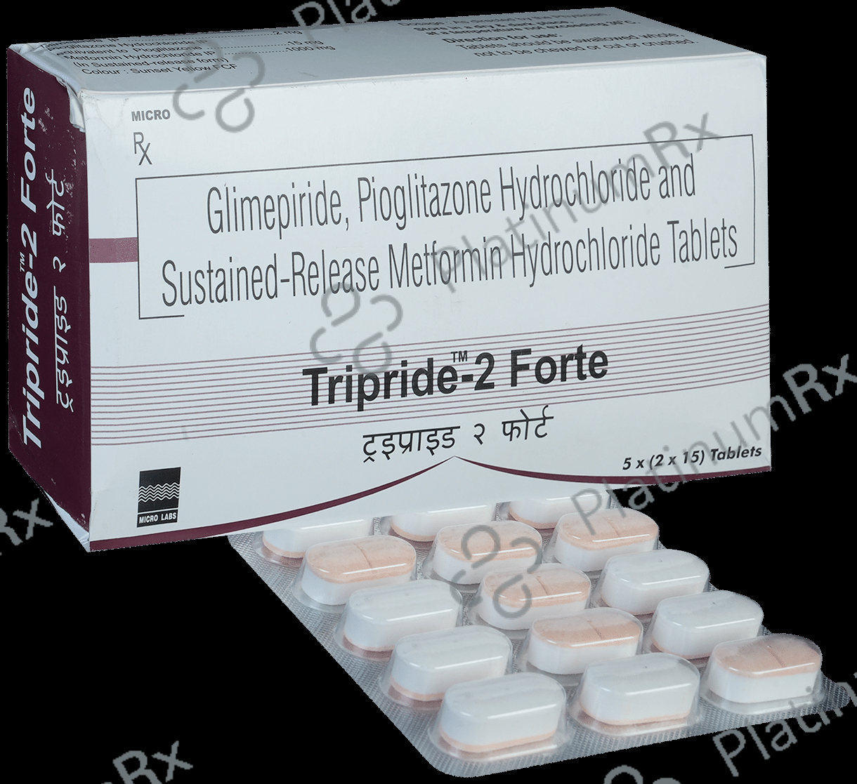 Tripride 2 Forte 2/1000/15mg Tablet SR 15s