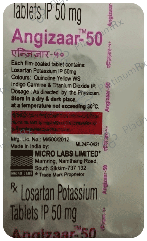 Angizaar 50mg Tablet 15s