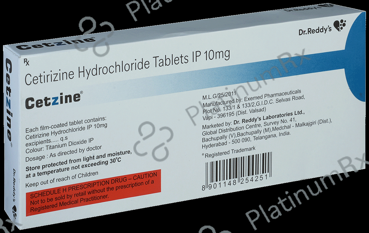 Cetzine 10mg Tablet 15s