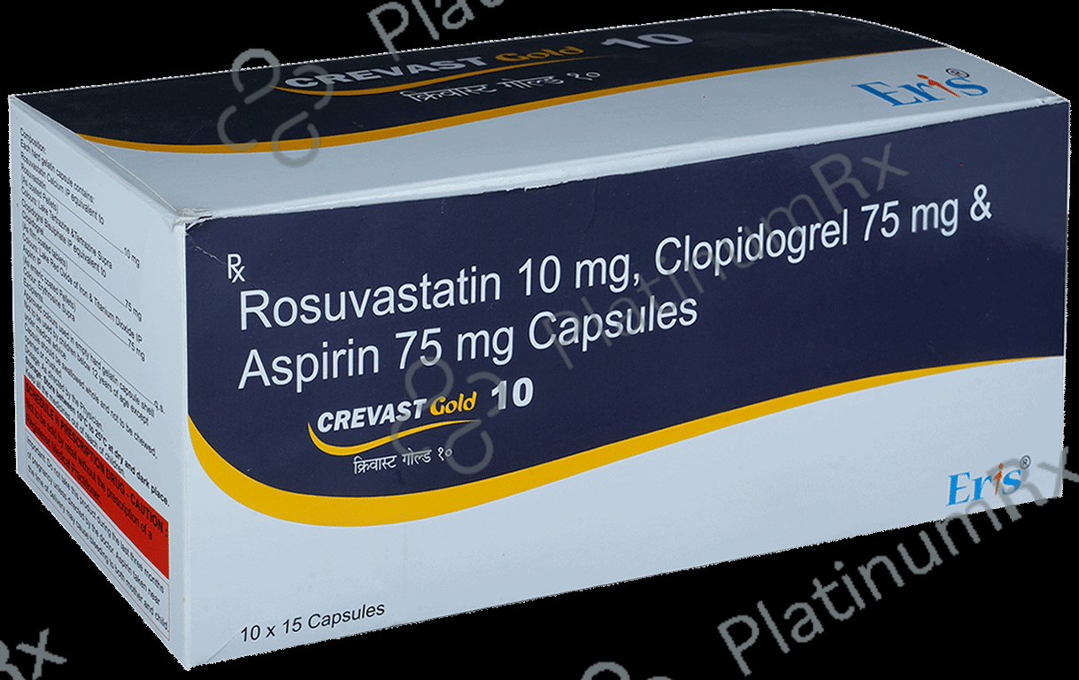 Crevast Gold 10/75/75mg Capsule 15s
