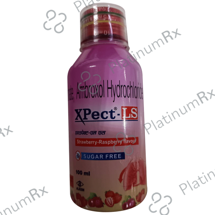 Xpect-LS Expectorant Strawberry Raspberry Menthol Sugar Free