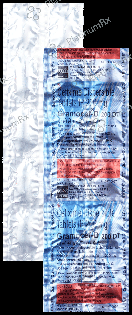 Gramocef O DT 200mg Tablet 10s