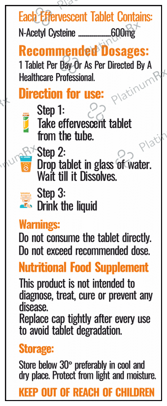 Flint Fizz Effervescent Tablet Orange Sugar Free