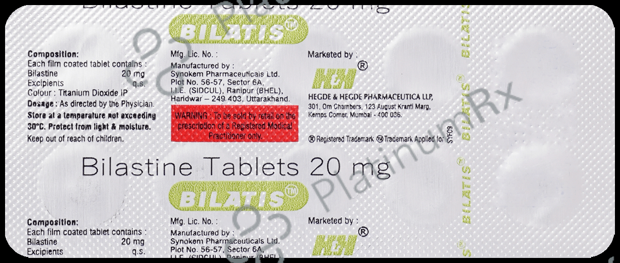 Bilatis 20mg Tablet 10s